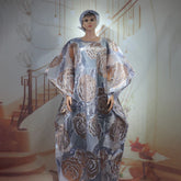 African Women’s 2PC Dress Set with Matching Headscarf – Ethnic Wear